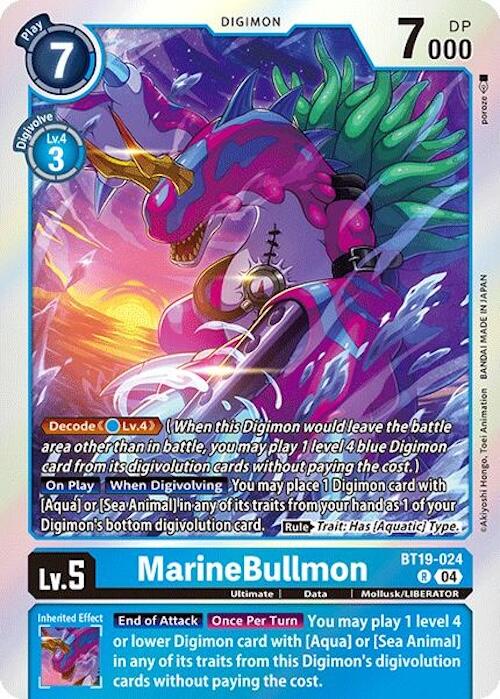 MarineBullmon [BT19-024] [Release Special Booster Ver.2.0] | Card Merchant Takapuna