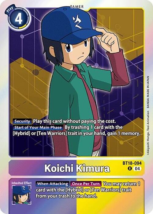 Koichi Kimura [BT18-094] [Release Special Booster Ver.2.0] | Card Merchant Takapuna