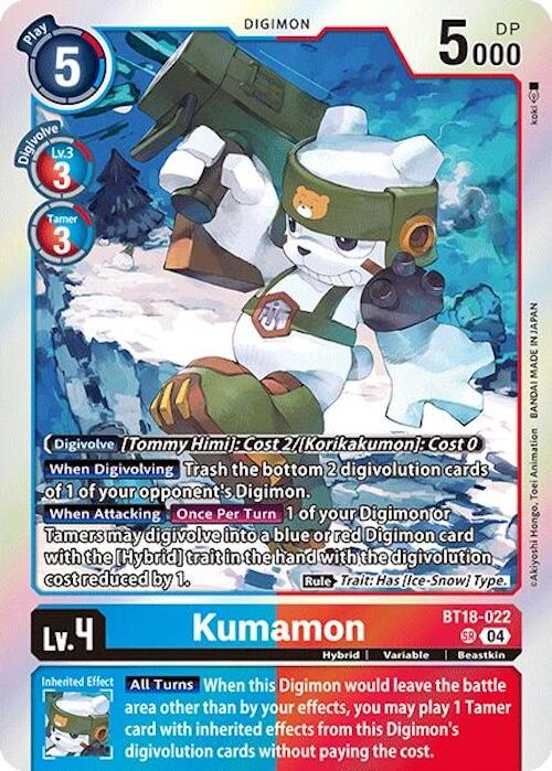 Kumamon [BT18-022] [Release Special Booster Ver.2.0] | Card Merchant Takapuna