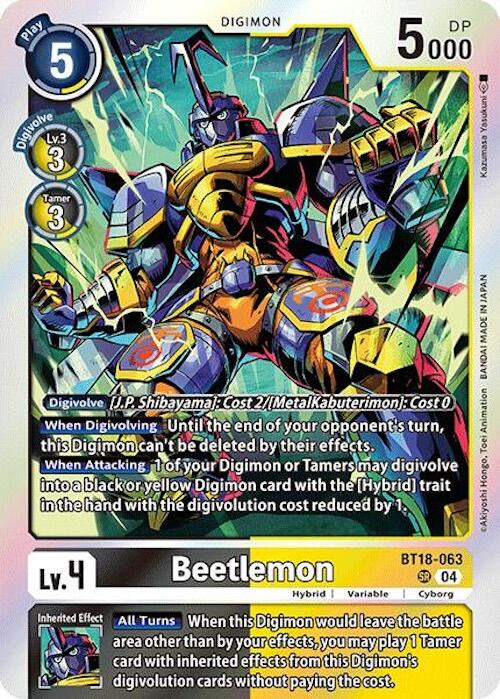 Beetlemon [BT18-063] [Release Special Booster Ver.2.0] | Card Merchant Takapuna