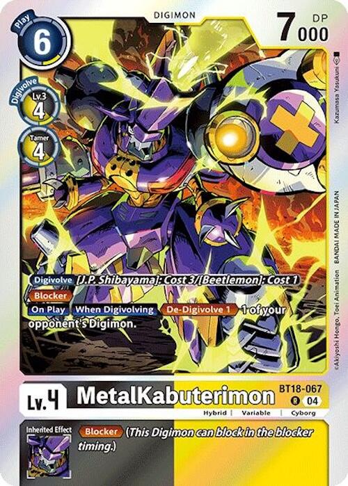 MetalKabuterimon [BT18-067] [Release Special Booster Ver.2.0] | Card Merchant Takapuna