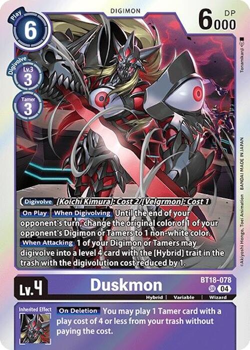 Duskmon [BT18-078] [Release Special Booster Ver.2.0] | Card Merchant Takapuna