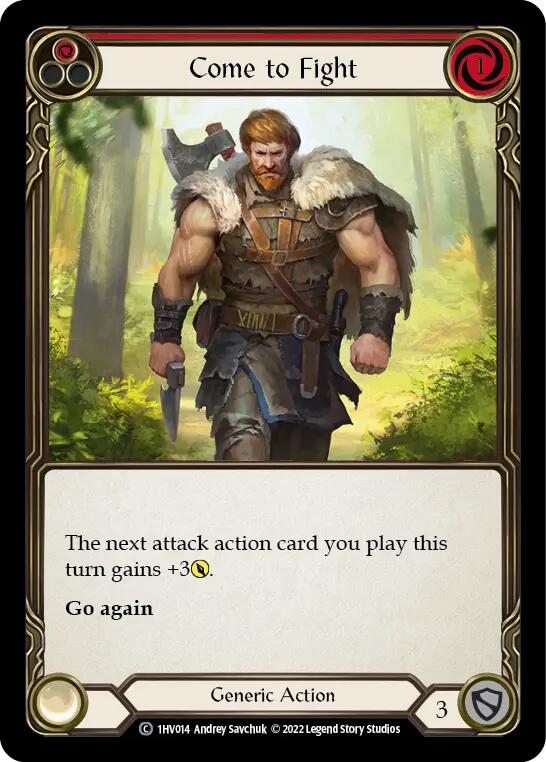 Come to Fight (Red) [1HV014] (Historic Pack 1 Blitz Deck Viserai) | Card Merchant Takapuna
