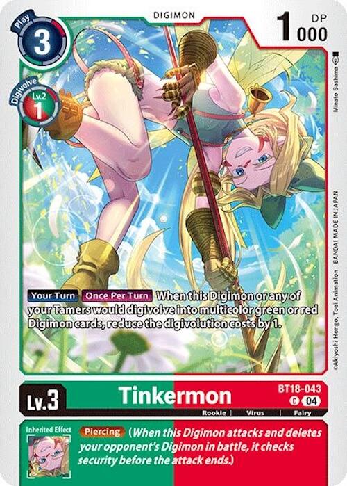 Tinkermon [BT18-043] [Release Special Booster Ver.2.0] | Card Merchant Takapuna