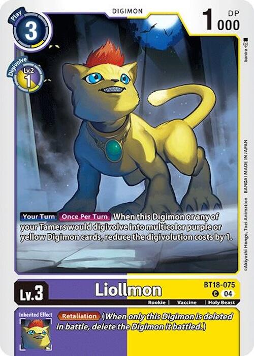 Liollmon [BT18-075] [Release Special Booster Ver.2.0] | Card Merchant Takapuna