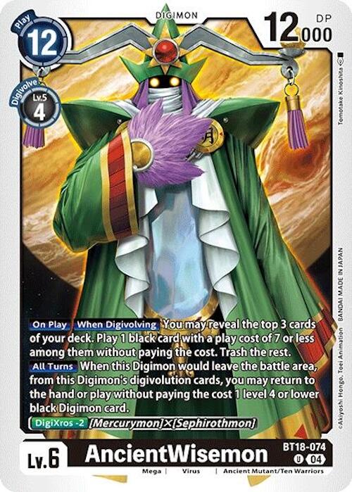 AncientWisemon [BT18-074] [Release Special Booster Ver.2.0] | Card Merchant Takapuna