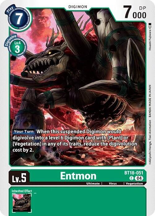Entmon [BT18-051] [Release Special Booster Ver.2.0] | Card Merchant Takapuna