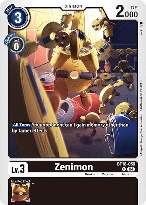 Zenimon [BT18-059] [Release Special Booster Ver.2.0] | Card Merchant Takapuna