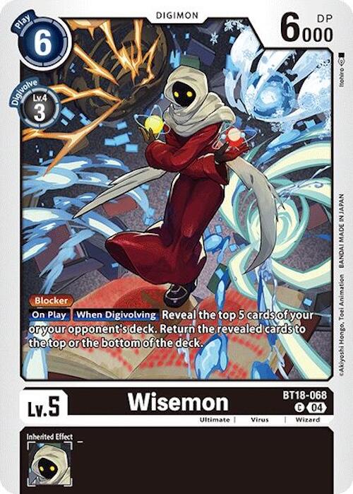 Wisemon [BT18-068] [Release Special Booster Ver.2.0] | Card Merchant Takapuna