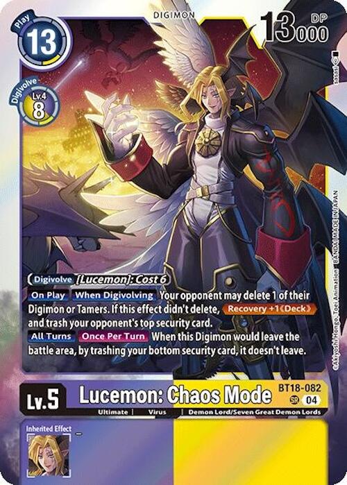 Lucemon: Chaos Mode [BT18-082] [Release Special Booster Ver.2.0] | Card Merchant Takapuna