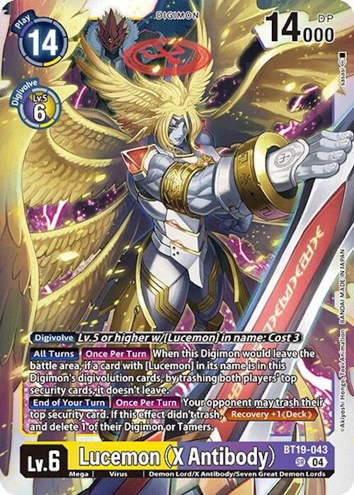 Lucemon (X Antibody) [BT19-043] [Release Special Booster Ver.2.0] | Card Merchant Takapuna