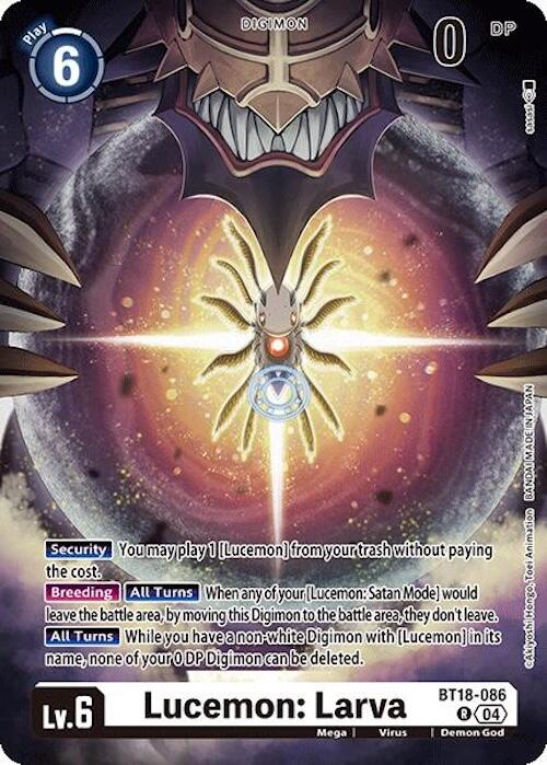Lucemon: Larva [BT18-086] [Release Special Booster Ver.2.0] | Card Merchant Takapuna