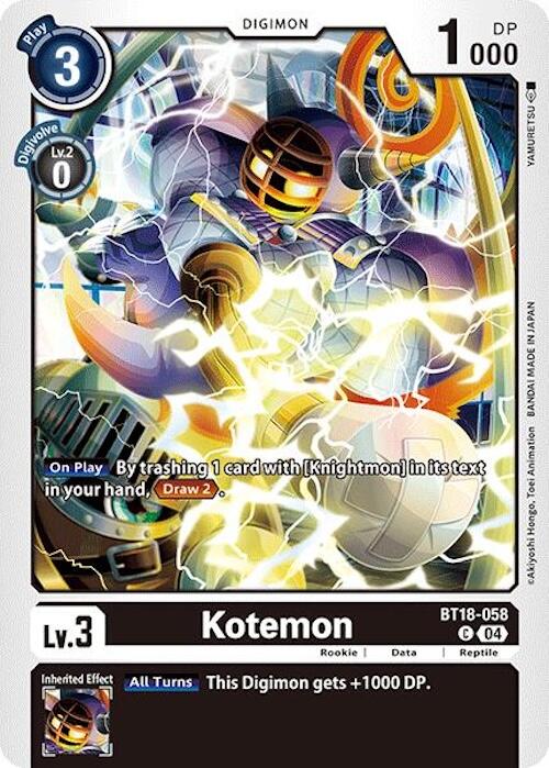 Kotemon [BT18-058] [Release Special Booster Ver.2.0] | Card Merchant Takapuna