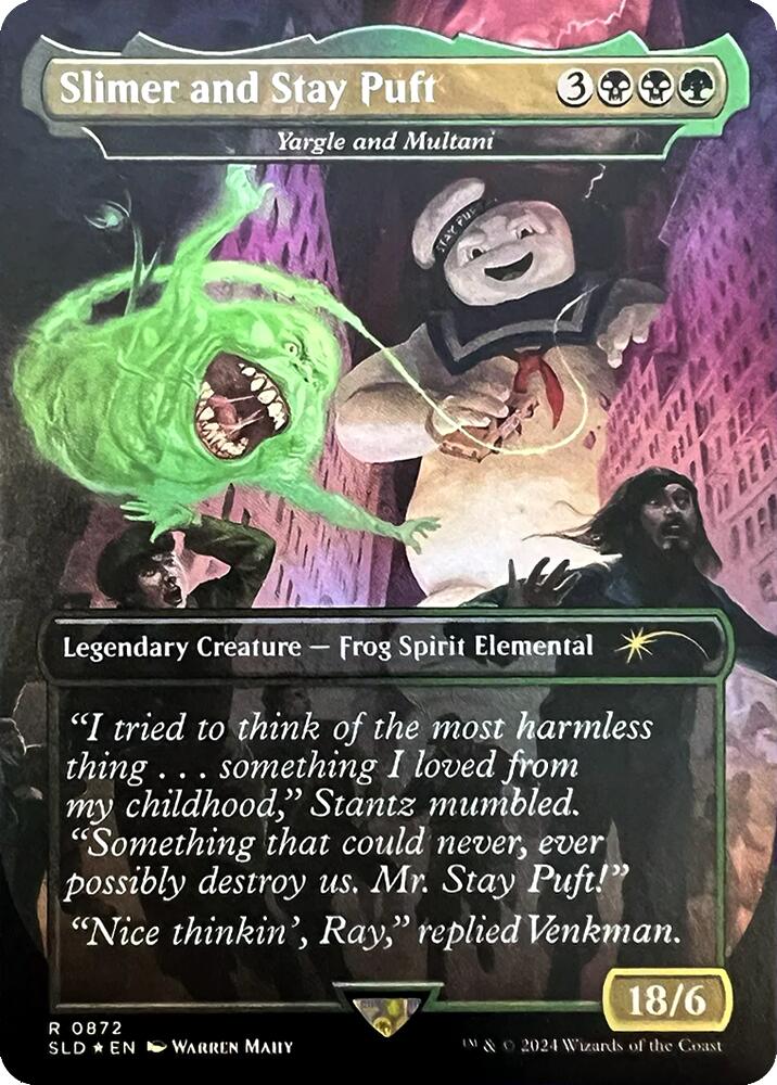 Slimer and Stay Puft - Yargle and Multani [Secret Lair Drop Series] | Card Merchant Takapuna