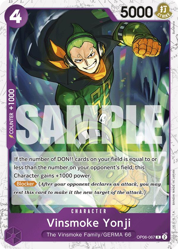 Vinsmoke Yonji (OP06-067) (Jolly Roger Foil) [Premium Booster -The Best-] | Card Merchant Takapuna