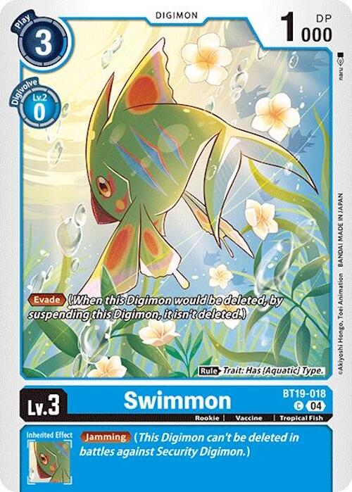 Swimmon [BT19-018] [Release Special Booster Ver.2.0] | Card Merchant Takapuna