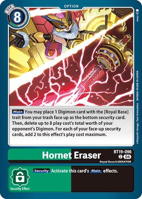 Hornet Eraser [BT19-096] [Release Special Booster Ver.2.5] | Card Merchant Takapuna