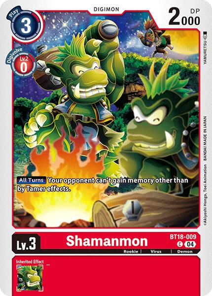 Shamanmon [BT18-009] [Release Special Booster Ver.2.0] | Card Merchant Takapuna