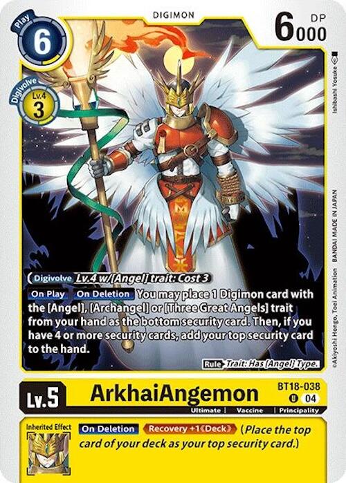 ArkhaiAngemon [BT18-038] [Release Special Booster Ver.2.0] | Card Merchant Takapuna
