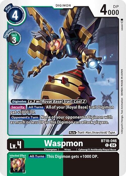 Waspmon [BT18-046] [Release Special Booster Ver.2.0] | Card Merchant Takapuna