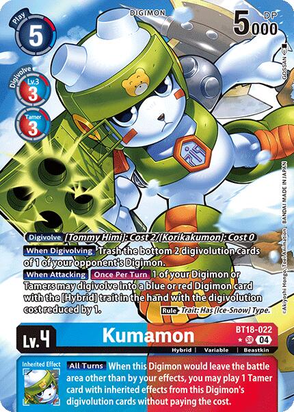 Kumamon [BT18-022] (Alternate Art) [Release Special Booster Ver.2.0] | Card Merchant Takapuna