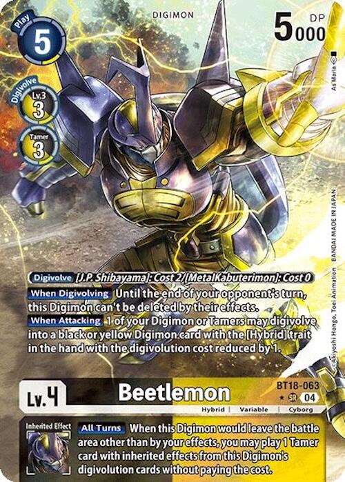 Beetlemon [BT18-063] (Alternate Art) [Release Special Booster Ver.2.0] | Card Merchant Takapuna
