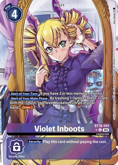 Violet Inboots [BT18-093] (Alternate Art) [Release Special Booster Ver.2.0] | Card Merchant Takapuna