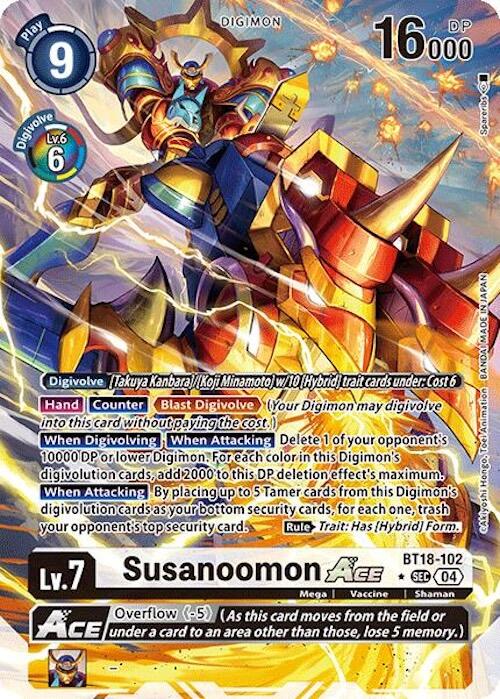 Susanoomon ACE [BT18-102] (Alternate Art) [Release Special Booster Ver.2.0] | Card Merchant Takapuna