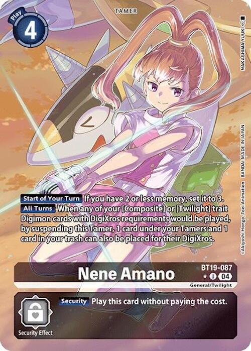 Nene Amano [BT19-087] (Alternate Art) [Release Special Booster Ver.2.0] | Card Merchant Takapuna
