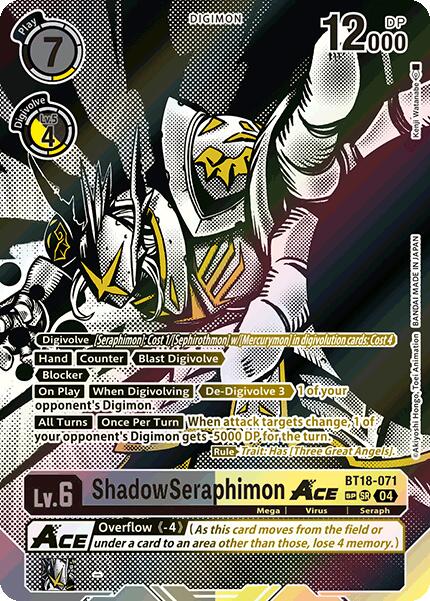 ShadowSeraphimon ACE [BT18-071] (Textured) [Release Special Booster Ver.2.0] | Card Merchant Takapuna