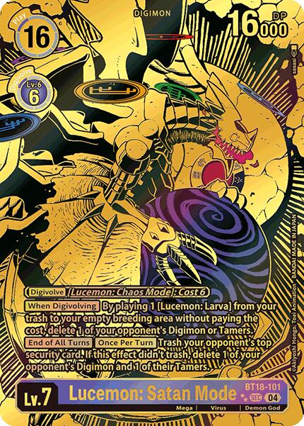 Lucemon: Satan Mode [BT18-101] (Textured) [Release Special Booster Ver.2.0] | Card Merchant Takapuna