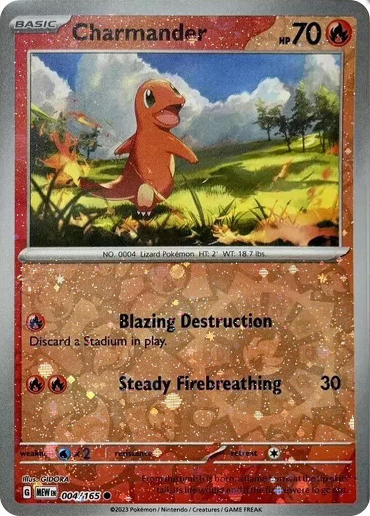 Charmander (004/165) (Cosmos Holo) [Miscellaneous Cards] | Card Merchant Takapuna