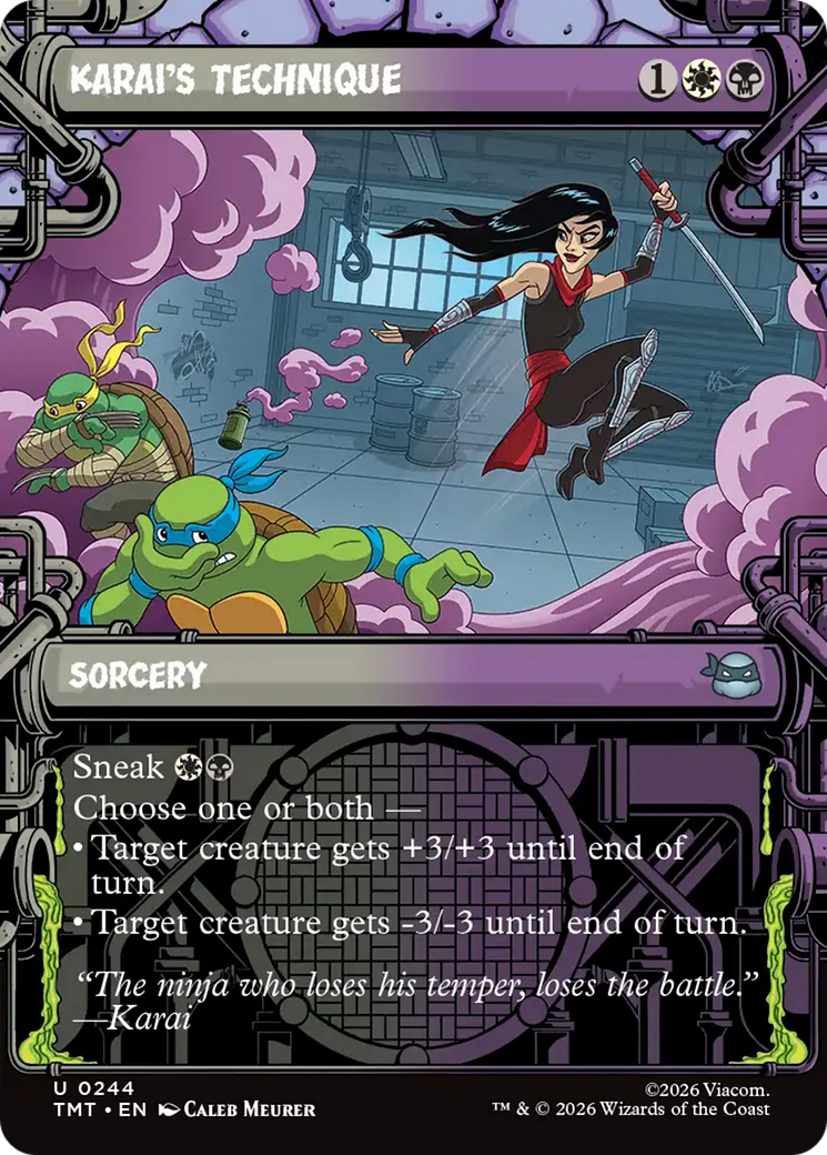 Karai's Technique (Showcase) [Teenage Mutant Ninja Turtles] | Card Merchant Takapuna