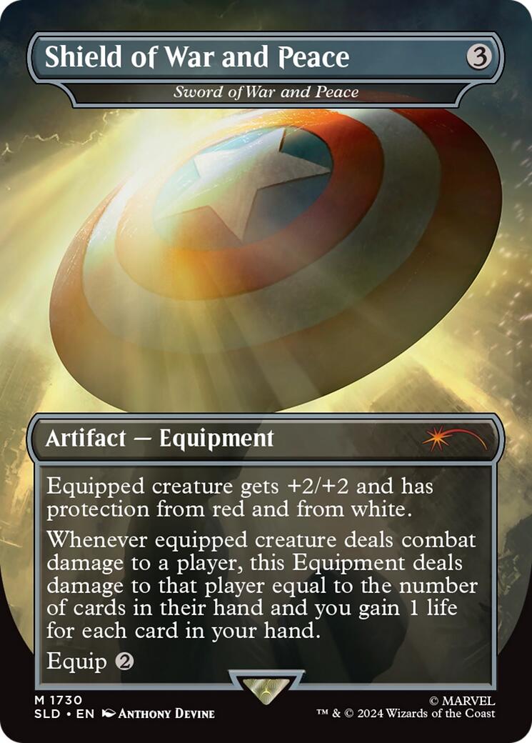 Shield of War and Peace - Sword of War and Peace (Rainbow Foil) [Secret Lair Drop Series] | Card Merchant Takapuna