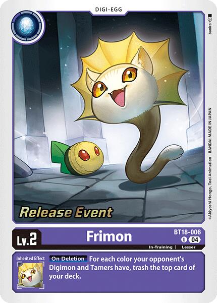 Frimon [BT18-006] [Release Special Booster Ver.2.0 Promos] | Card Merchant Takapuna