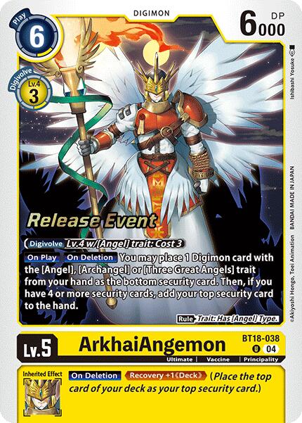 ArkhaiAngemon [BT18-038] [Release Special Booster Ver.2.0 Promos]