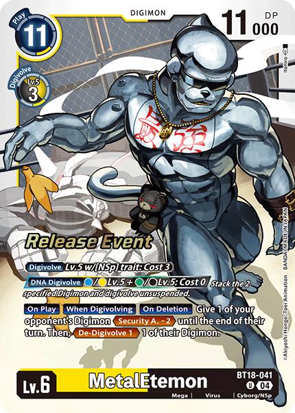 MetalEtemon [BT18-041] [Release Special Booster Ver.2.0 Promos] | Card Merchant Takapuna