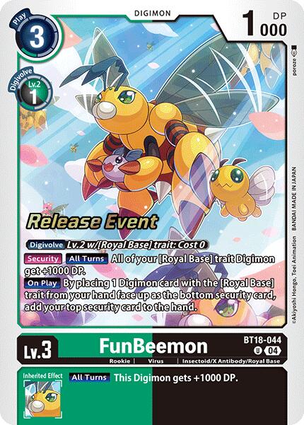 FunBeemon [BT18-044] [Release Special Booster Ver.2.0 Promos] | Card Merchant Takapuna