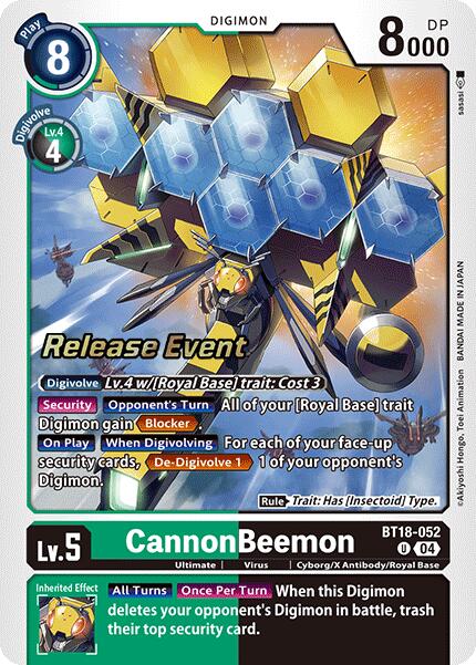 CannonBeemon [BT18-052] [Release Special Booster Ver.2.0 Promos] | Card Merchant Takapuna