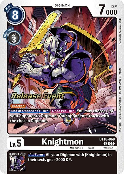 Knightmon [BT18-069] [Release Special Booster Ver.2.0 Promos] | Card Merchant Takapuna