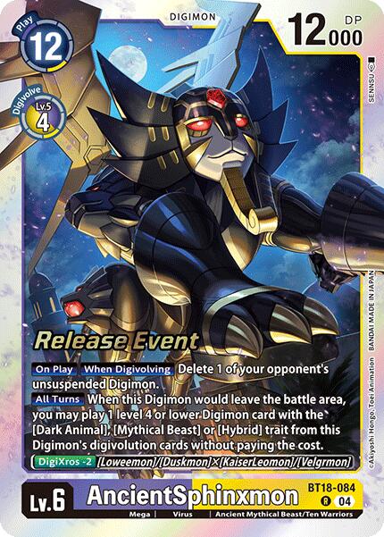 AncientSphinxmon [BT18-084] [Release Special Booster Ver.2.0 Promos] | Card Merchant Takapuna