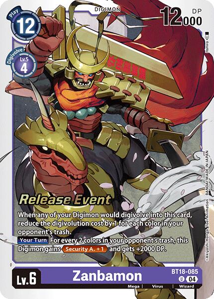 Zanbamon [BT18-085] [Release Special Booster Ver.2.0 Promos] | Card Merchant Takapuna