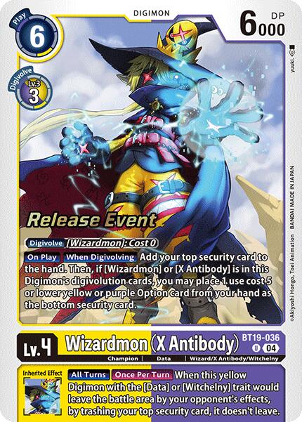 Wizardmon [BT19-036] (X Antibody) [Release Special Booster Ver.2.0 Promos] | Card Merchant Takapuna