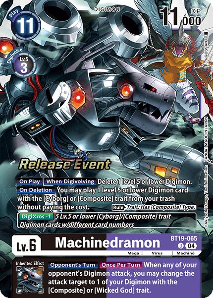 Machinedramon [BT19-065] [Release Special Booster Ver.2.0 Promos] | Card Merchant Takapuna