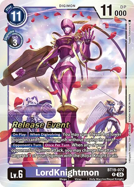 LordKnightmon [BT19-072] [Release Special Booster Ver.2.0 Promos] | Card Merchant Takapuna
