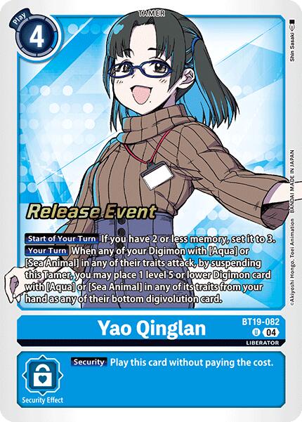 Yao Qinglan [BT19-082] [Release Special Booster Ver.2.0 Promos] | Card Merchant Takapuna