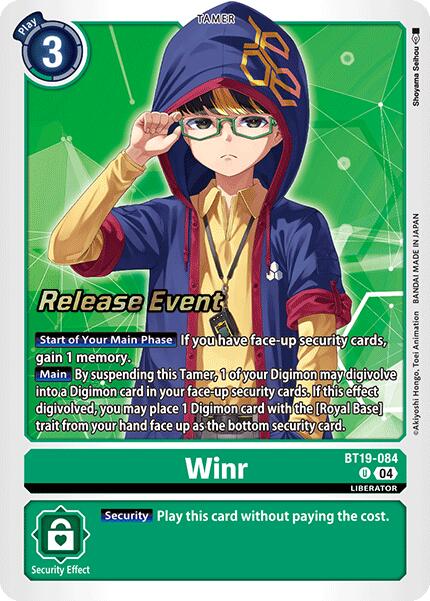 Winr [BT19-084] [Release Special Booster Ver.2.0 Promos] | Card Merchant Takapuna