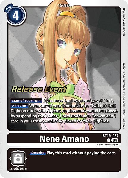 Nene Amano [BT19-087] [Release Special Booster Ver.2.0 Promos] | Card Merchant Takapuna