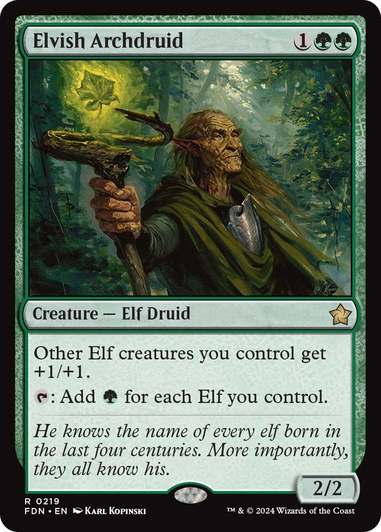 Elvish Archdruid [Foundations] | Card Merchant Takapuna