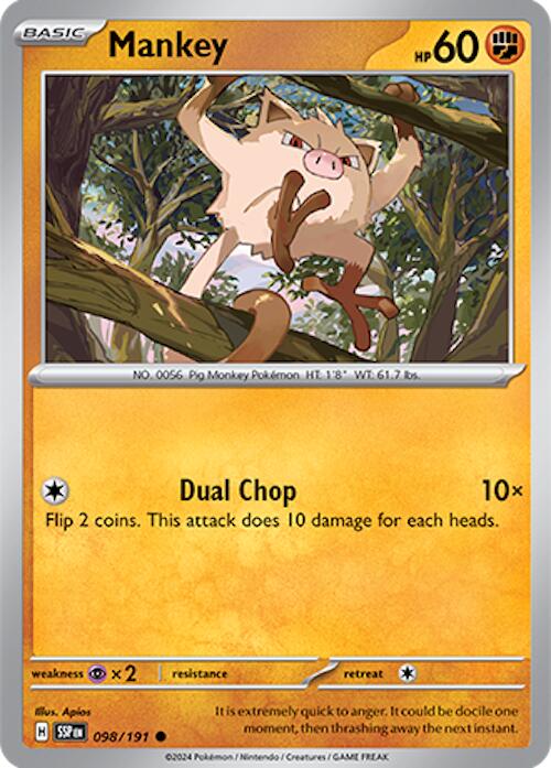 Mankey (098/191) [Scarlet & Violet: Surging Sparks] | Card Merchant Takapuna